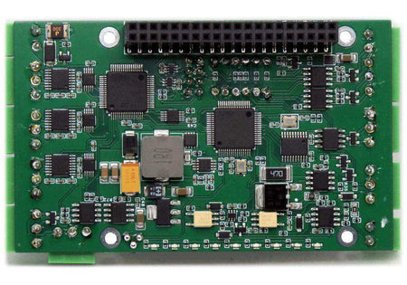 Eight Serial Ports HAT 2-layer stackable circuit board for Raspberry Pi with multiple serial ports and GPIO connector.