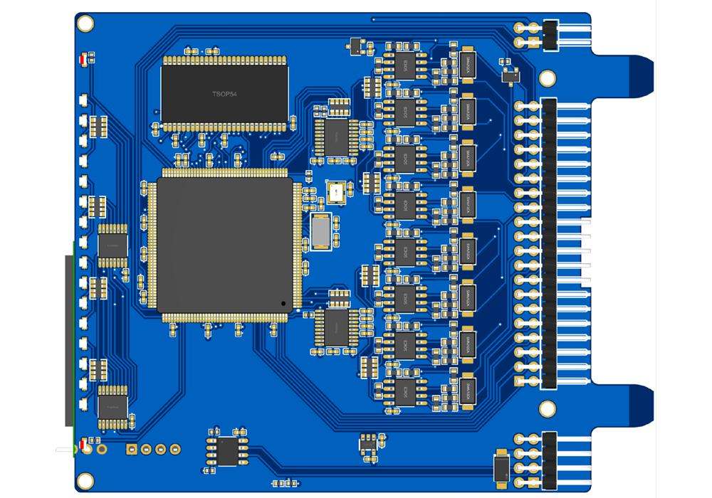 Eight 24bit Analog Input Channels for Raspberry Pi Back Panel Bottom