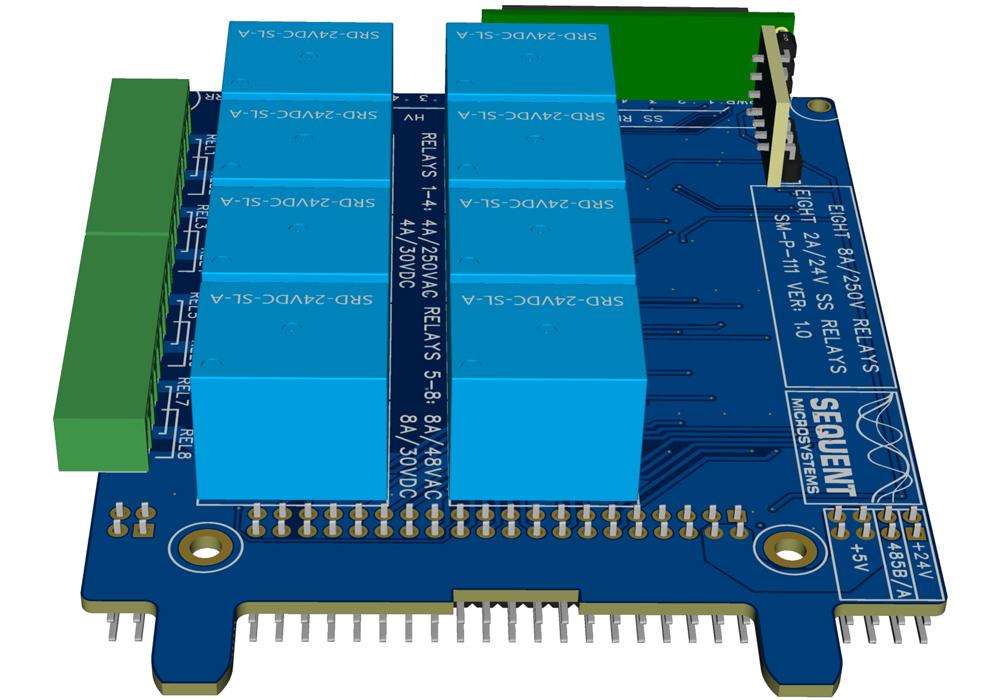 16-Channel HV-SS Relay Card for Raspberry Pi Back Panel - 4
