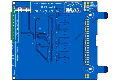 8-Channel Universal Input Card for Raspberry Pi Back Panel Top