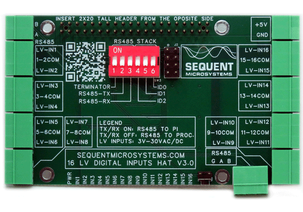 16 LV Digital Inputs for Rasberry Pi