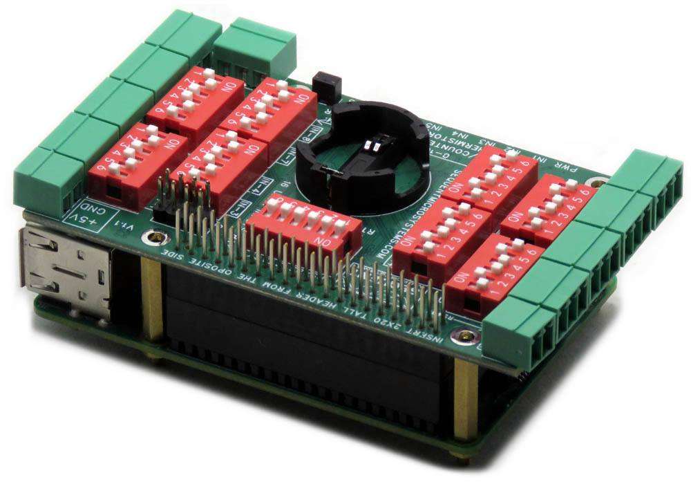 Sixteen Analog-Digital Inputs 8-Layer Stackable HAT for Raspberry Pi ...
