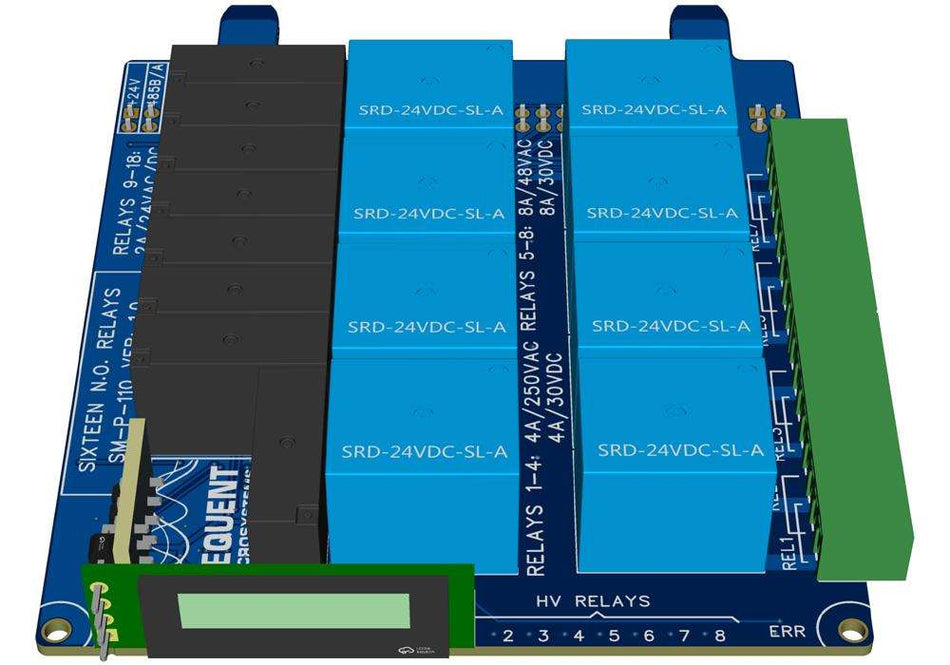 16-Channel HV-LV Relay Card for Raspberry Pi -3