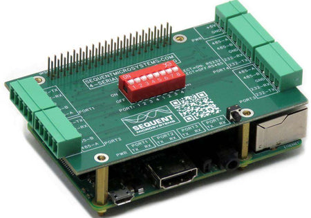 Four Serial Ports RS232-RS485 for Raspberry Pi - side 1