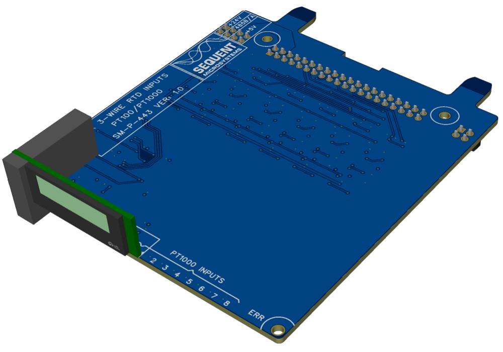 6-Channel 3-wire RTD for Raspberry Pi Back Panel side