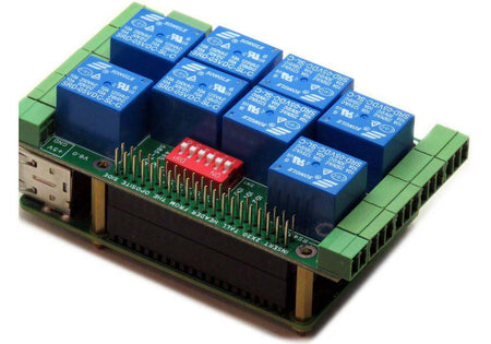 Eight Relays for Raspberry Pi