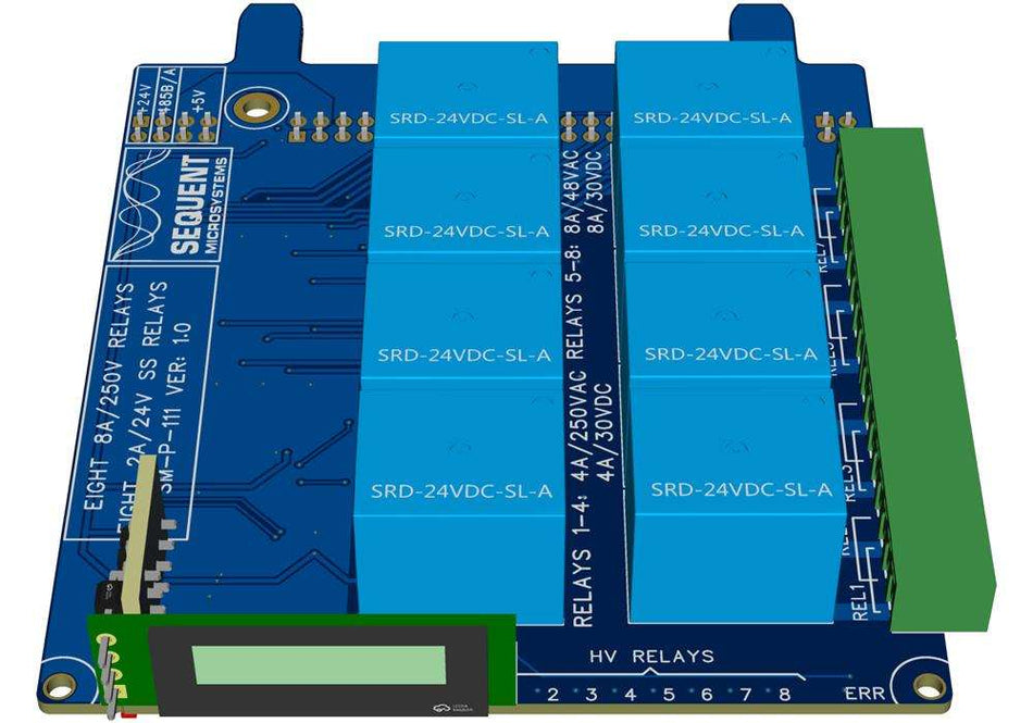 16-Channel HV-SS Relay Card for Raspberry Pi Back Panel - 2