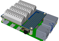 Breakout Card Type 2 Spring Loaded 22-18 AWG for Raspberry Pi 