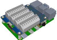 Breakout Card Type 2 Spring Loaded 22-18 AWG for Raspberry Pi 