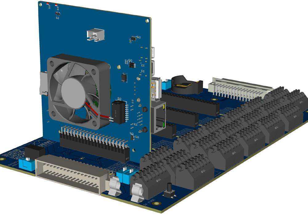 Compute Module Carrier for Raspberry Pi Back Panel