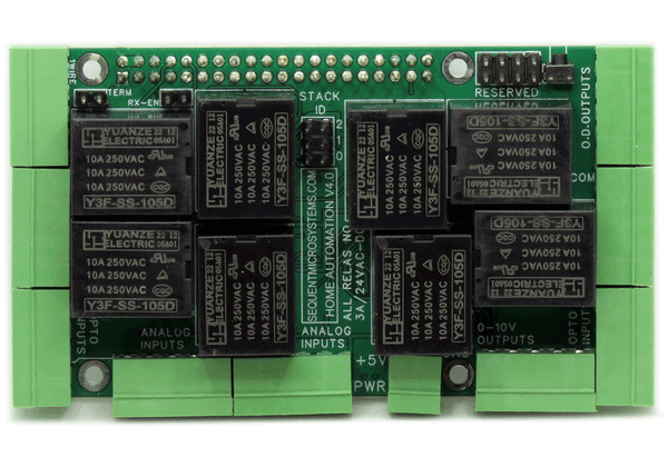 Home Automation 8-Layer Stackable HAT for Raspberry Pi