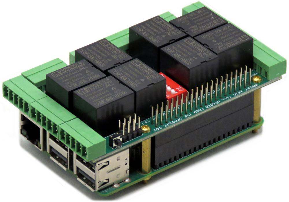 Home Automation Eight Layer Stackable HAT for Raspberry Pi zero to 5 ...