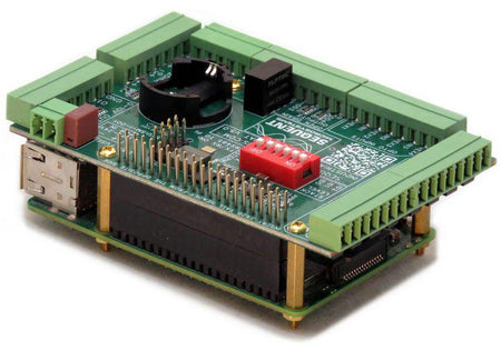 Industrial Automation 8-layer stackable HAT for Raspberry side view 3