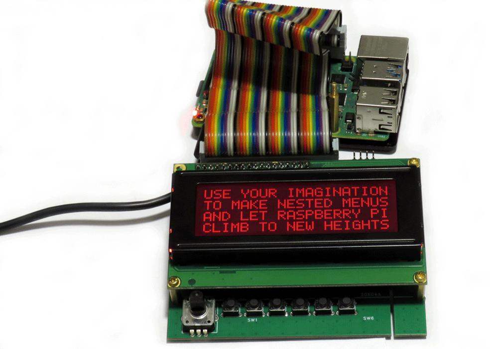 Lcd Module Adapter Six-in-one LCD Adapter for 2004 and 1602 LCDs for Raspberry Pi o to 5 ...