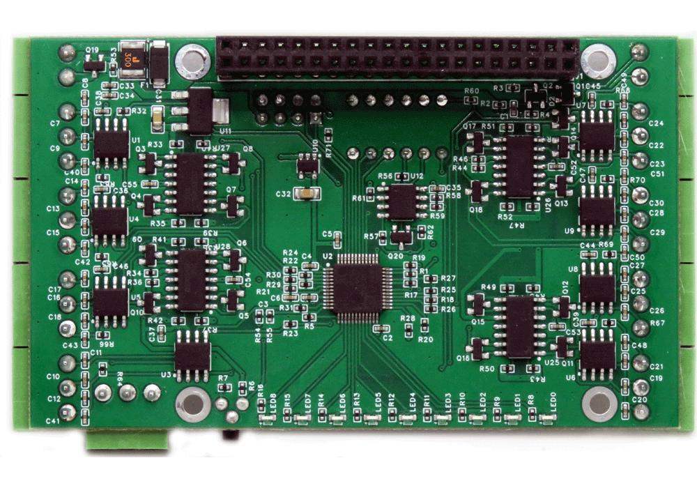 RTD Data Acquisition 8-Layer Stackable HAT for Raspberry Pi