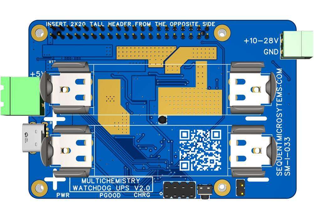 Multichemistry Watchdog HAT layout