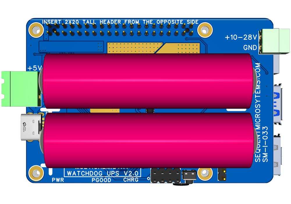 Multichemistry Watchdog HAT top view