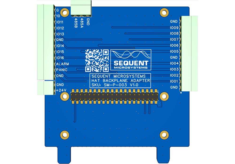 Back Panel Adapter for Sequent Microsystems Raspberry Pi I/O Adapters