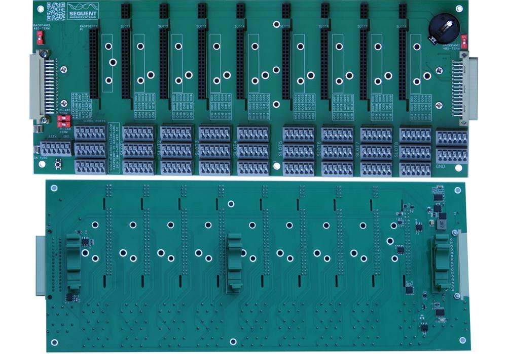Back Panel for Raspberry Pi front and back