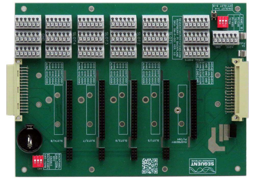 I/O Back Panel for Raspberry Pi Industrial Automation - 4 Slot Version-1