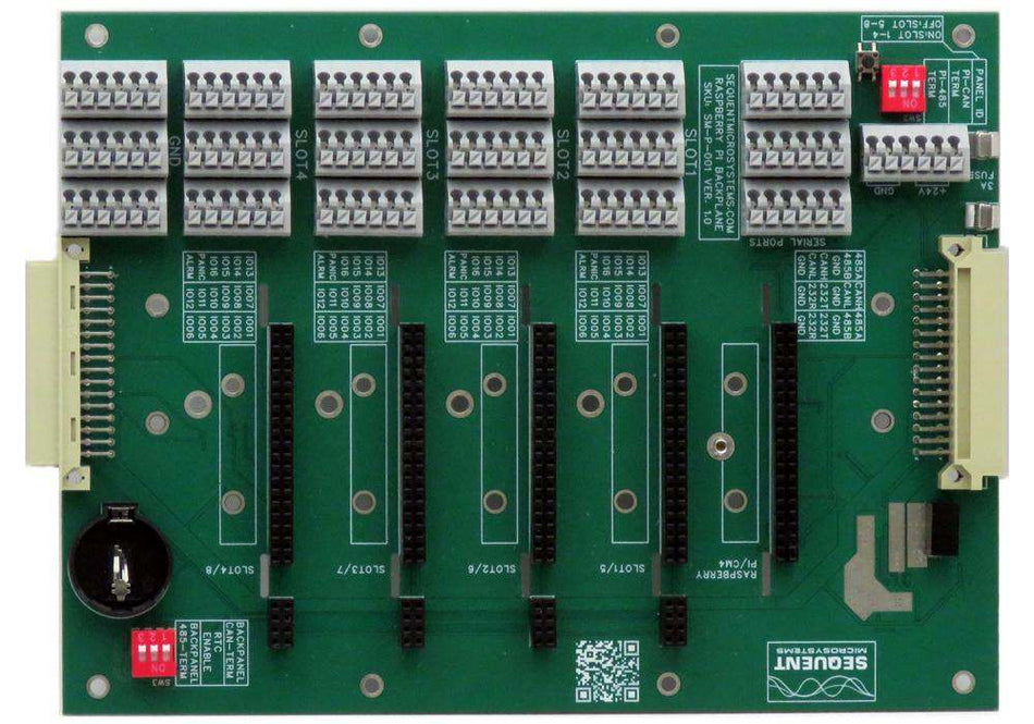 I/O Back Panel for Raspberry Pi Industrial Automation - 4 Slot Version-1