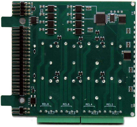 Eight Relays Eight Inputs for Raspberry Pi Back Panel - bottom view