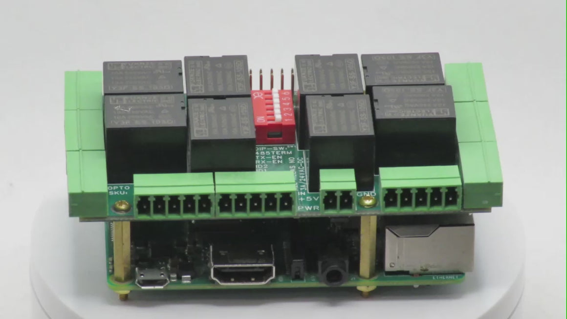 Home Automation 8-Layer Stackable HAT for Raspberry Pi 360