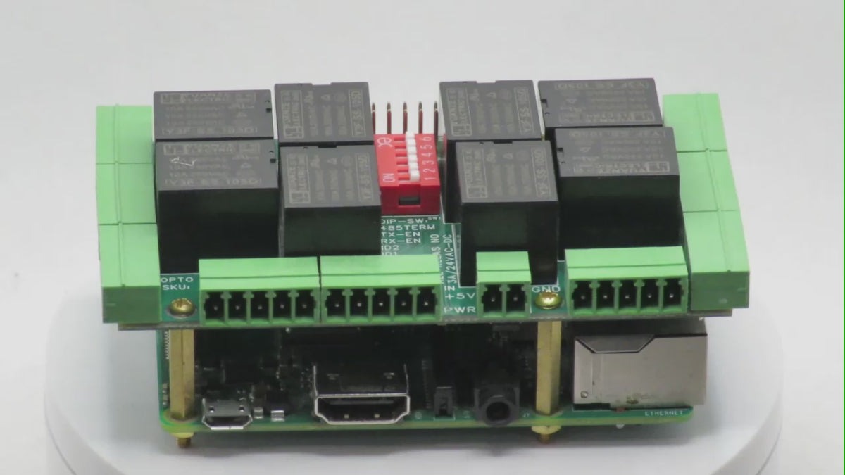 Home Automation 8-Layer Stackable HAT for Raspberry Pi 360