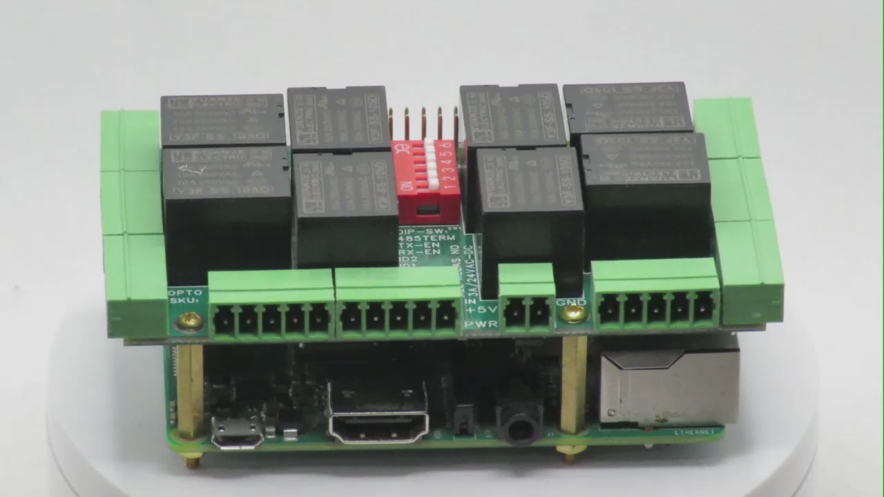 Home Automation 8-Layer Stackable HAT for Raspberry Pi 360