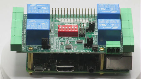 4 Smart Relays HAT for Raspberry Pi - 360 view