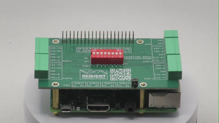 Four Serial Ports RS232-RS485 for Raspberry Pi - 360 view