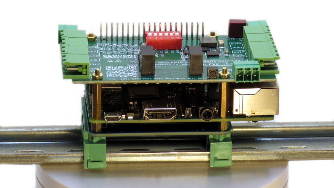 DIN-Rail Parallel Mount for Raspberry Pi 360 view