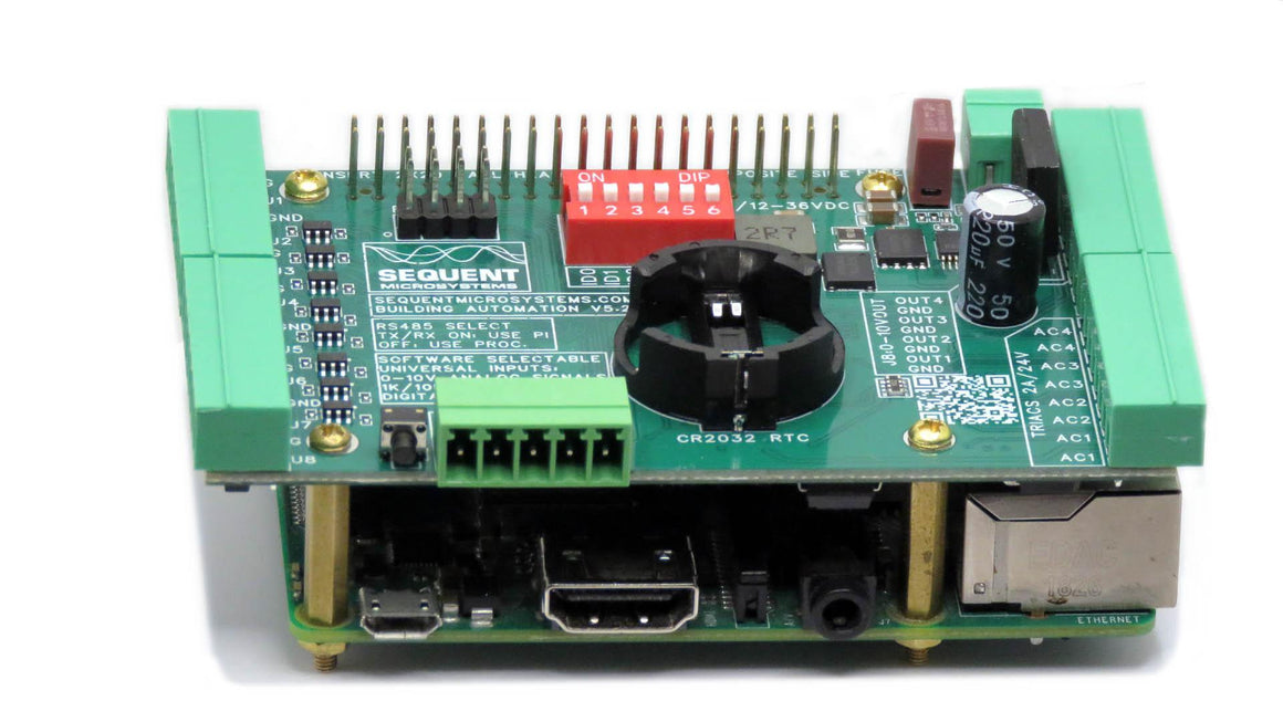 Building Automation 8-layer stackable HAT for Raspberry Pi 360 view