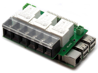 Three 40A/240V Relays RS485 Daisy-channable HAT for Raspberry Pi - 1