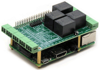 Four Relays 4 HV Inputs 8-Layer Stackable HAT for Raspberry Pi